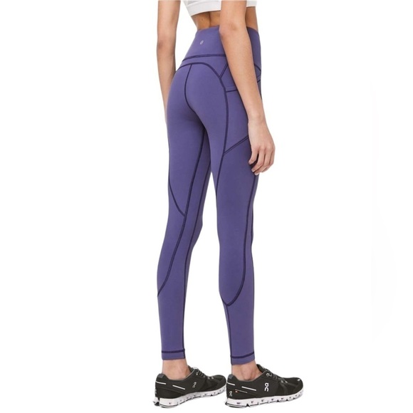 Lululemon All The Right Places Pant Leggings 28" Inseam in Gatsby Blue Sz 2 - Picture 2 of 12